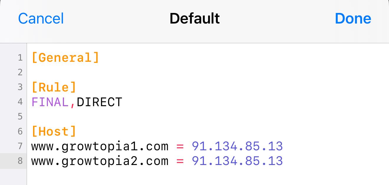iOS Configuration
